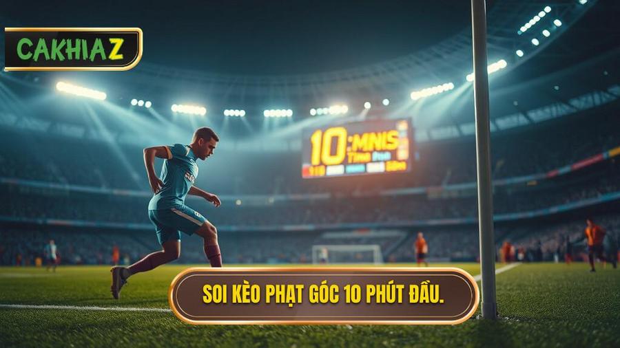 Chiến thuật soi kèo cược đội nhận quả phạt góc trong 10 phút đầu từ chuyên gia