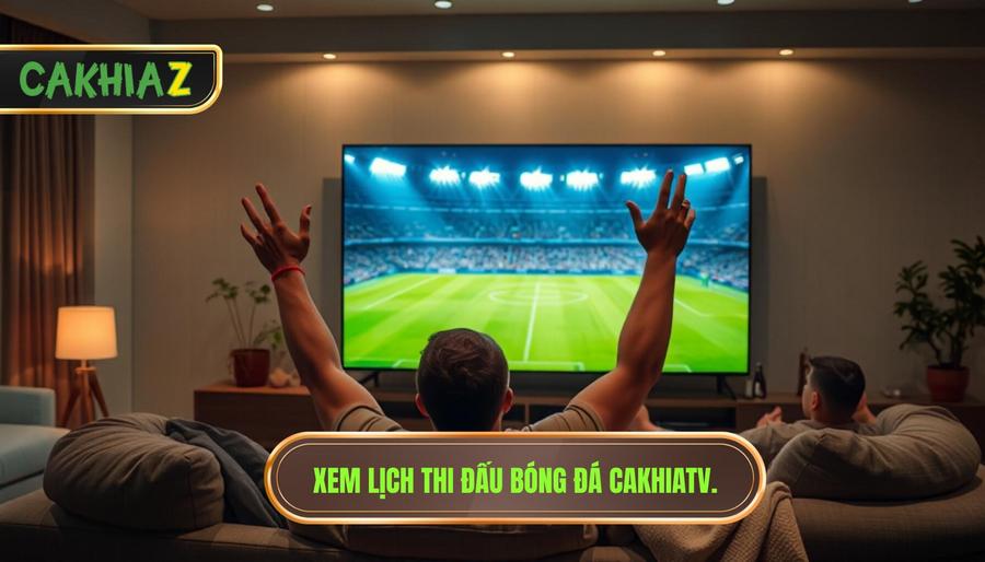1. Xem lịch thi đấu bóng đá CakhiaTV.