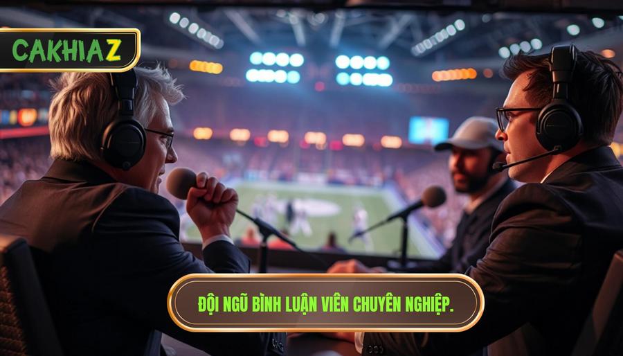 3. Đội ngũ bình luận viên chuyên nghiệp.