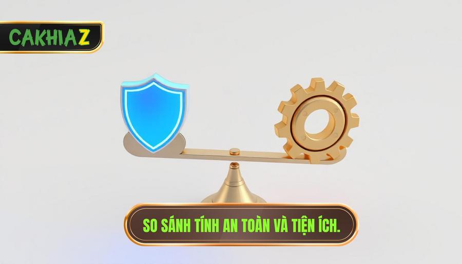 3. So sánh tính an toàn và tiện ích.