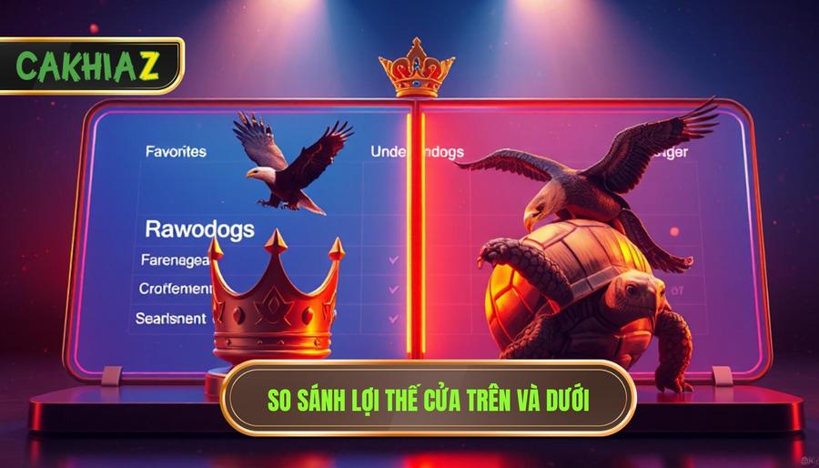 Bảng so sánh lợi thế giữa Đội cửa trên và Đội cửa dưới